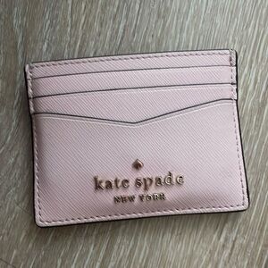 Pink Kate spade card holder
